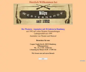 Billyswesternshop.de(Billys Westernshop) Screenshot