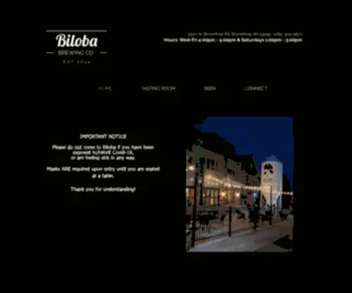 Bilobabrewing.com(HOME) Screenshot