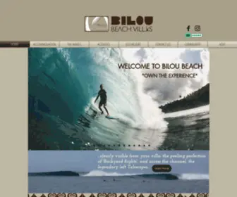 Biloubeach.com(Boutique surf resort in the Mentawai) Screenshot