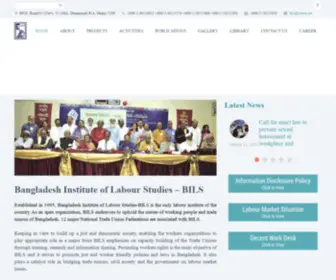 Bilsbd.org(Bangladesh Institute of Labour Studies) Screenshot