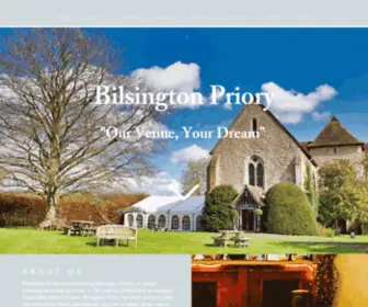 Bilsingtonpriory.co.uk(Bilsington Priory Estate) Screenshot