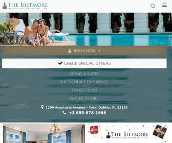 Biltmorehotel.com(Luxury Hotels in Miami) Screenshot