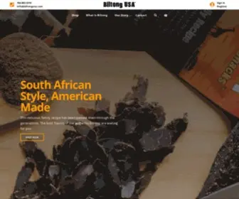 Biltongusa.com(Land of Biltong) Screenshot