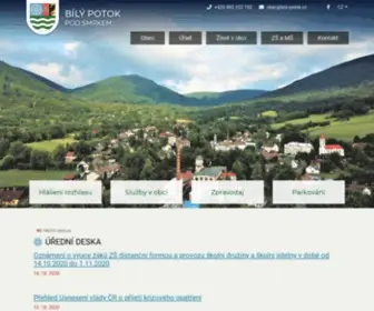 Bily-Potok.cz(Obec Bílý Potok) Screenshot