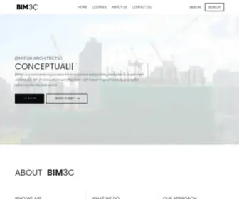 Bim3C.com(BIM FOR ARCHITECTS LEARN BIM) Screenshot