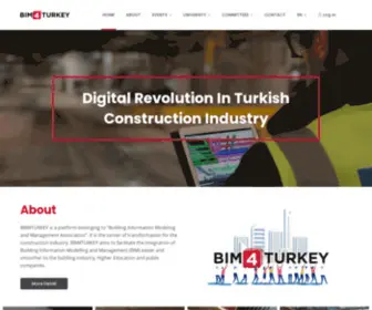 Bim4Turkey.com(Yapı Bilgi Modellemesi ve Yönetimi Derneği) Screenshot