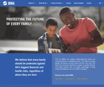 Bimamobile.com(Protecting the future of every family) Screenshot