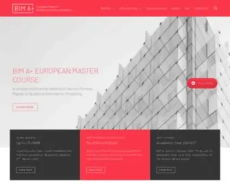 Bimaplus.org(European Master in Building Information Modelling) Screenshot