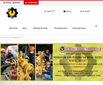 Bimaroyalteknindo.com(Jual Spare Part Mesin Diesel) Screenshot