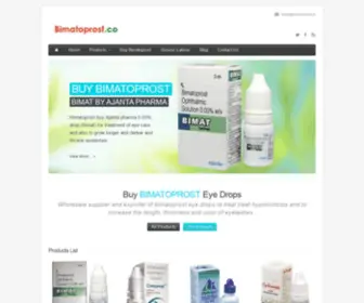 Bimatoprost.co(Buy Bimatoprost eye drops for eyelash growth Bimatoprost 0.3 mg/ml eye drops wholesale Online) Screenshot