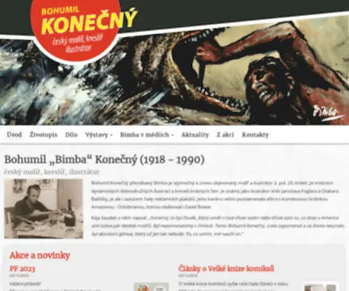 Bimba.cz(Bohumil „Bimba“ Konečný) Screenshot