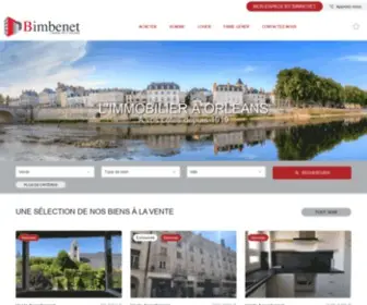 Bimbenet.fr(Agence immobilière à Orléans et ses environs) Screenshot