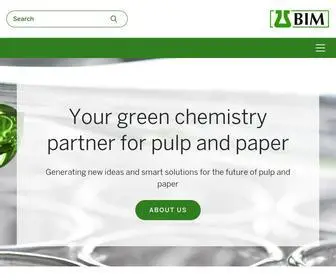 Bimkemi.com(We provide specialty chemical solutions for pulp and paper) Screenshot