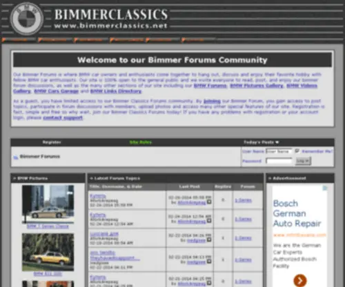 Bimmerclassics.com(Bimmer Forums) Screenshot