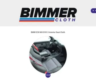 Bimmercloth.com(Limited Edition and Rare BMW Interior Cloth) Screenshot