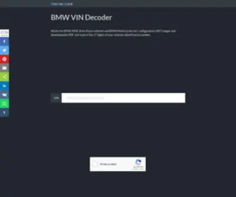 Bimmer.work(VIN Decoder for BMW) Screenshot