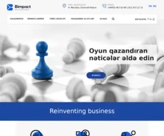 Bimpact.az(Araşdırma və Konsaltinq) Screenshot