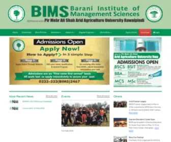 Bims.edu.pk(BIMS Institute) Screenshot