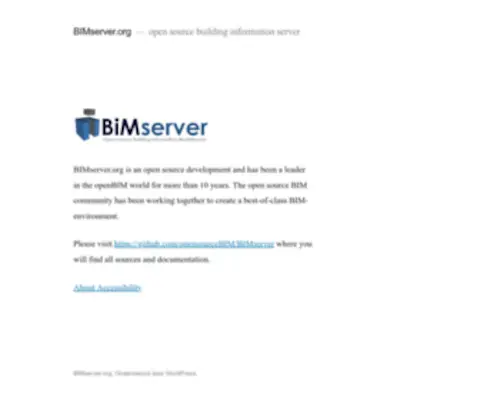 Bimserver.org(Open source building information server) Screenshot
