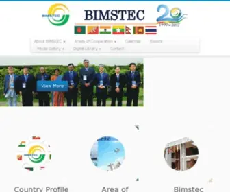 Bimstec.org(Bay of Bengal Initiative for Multi) Screenshot