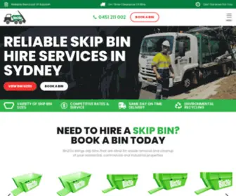 Bin2GO.com.au(Cheap skip bin hire Sydney) Screenshot