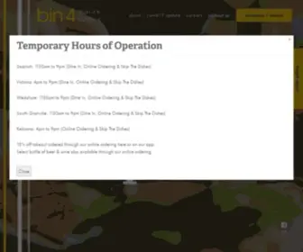Bin4Burgerlounge.com(Rethink your burger) Screenshot