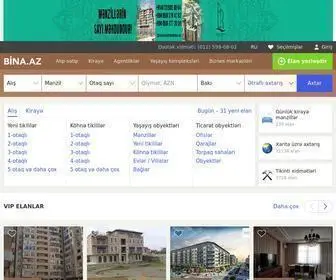 Bina.az(Azərbaycanda ev elanlari sayti) Screenshot