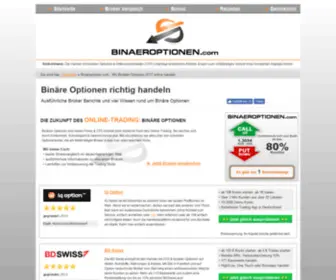 Binaeroptionen.com(Binäre Optionen) Screenshot