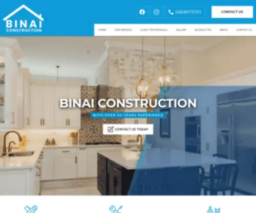 Binai.com.au(Construction) Screenshot