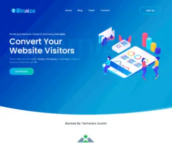 Binaize.com(Conversion Intelligence tool for SMB eCommerce retailers) Screenshot