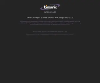 Binamic.co.uk(Binamic) Screenshot