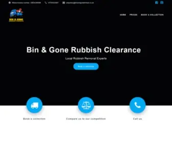 Binandgonelimited.co.uk(Licensed Rubbish Clearance in Petersfield) Screenshot