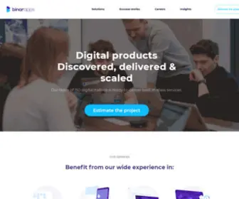 Binarapps.com(Digital Product Development Company) Screenshot