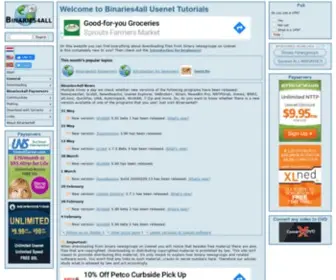 Binaries4ALL.com(All information about binary newsgroups and usenet) Screenshot