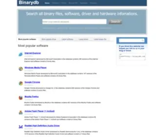 Binarydb.com(Search All binary files) Screenshot