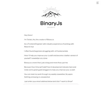 Binaryjs.io(Just Another Javascript Blog) Screenshot