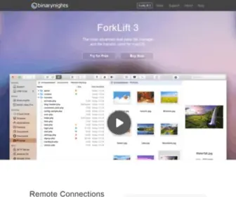 Binarynights.com(Manage your files quickly across local drives and remote servers with ease. ForkLift) Screenshot