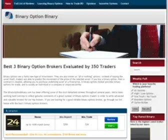 Binaryoptionbinary.com(Binary options) Screenshot