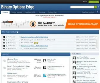 Binaryoptionsedge.com((OFFLINE) Community Message) Screenshot