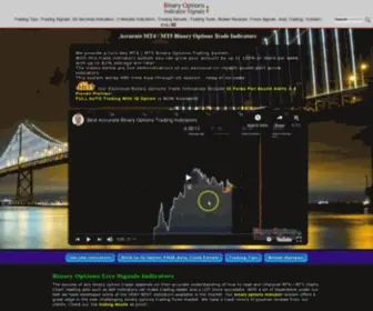 Binaryoptionsindicatorsignals.com(Binary Options Trading System) Screenshot