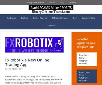 Binaryoptionstested.com(FxRoboti) Screenshot