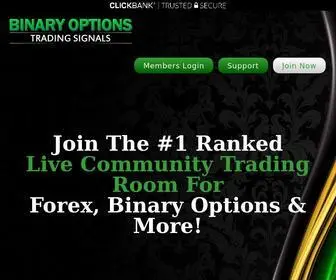 Binaryoptionstradingsignals.com(Trading Community) Screenshot