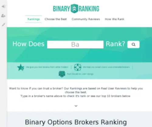 Binaryranking.com(Binary Ranking) Screenshot