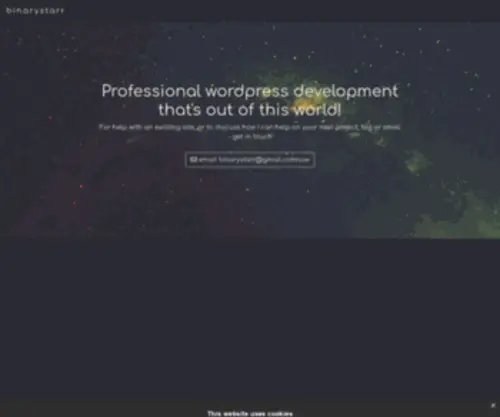 Binarystarr.co.uk(Wordpress developer) Screenshot