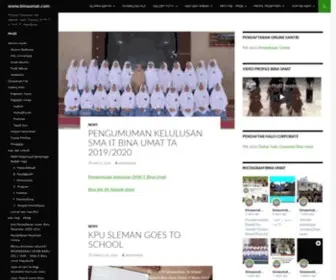 Binaumat.com(Pondok Pesantren dan Sekolah Islam Terpadu (SMP IT & SMA IT) Yogyakarta) Screenshot