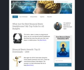 Binauralbeatsfreak.com(The Brainwave Audio Expert) Screenshot