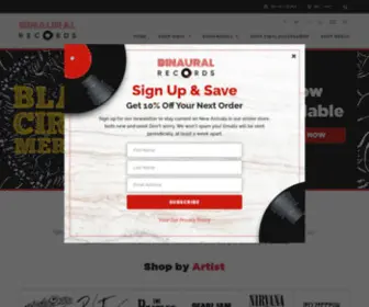 Binauralrecords.com(Binaural Records) Screenshot