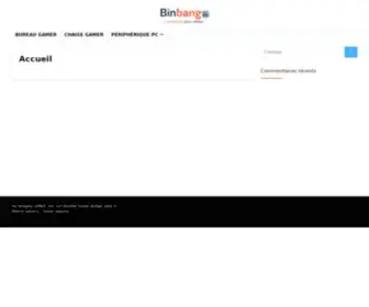 Binbango.com(Comparateur gaming) Screenshot