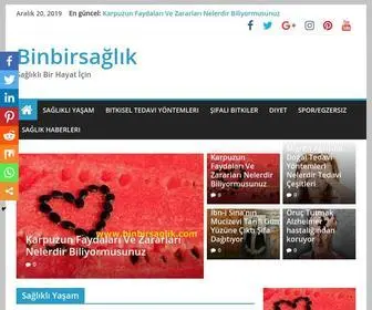 Binbirsaglik.com(Sa?l?kl? Bir Hayat) Screenshot