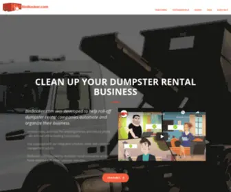 Binbooker.com(Increase Sales By Offering Online Bin Rentals) Screenshot